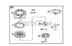 Briggs & Stratton 12E782-0688-01 - Briggs & Stratton Vertical Engine Rewind Assy
