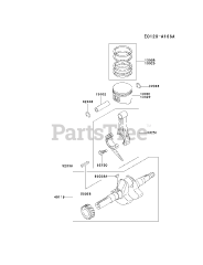 Kawasaki FE120D-AS05 - Kawasaki Engine PISTON/CRANKSHAFT