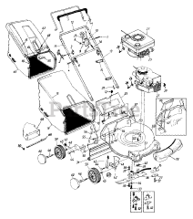 Yard-Man 116-418D401 - Yard-Man Walk-Behind Mower (1996) General Assembly