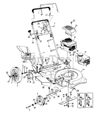 MTD 114-508A000 - MTD Walk-Behind Mower (1994) General Assembly