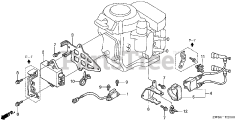 Honda BFP8 D2 XRA (BAAJ) - Honda Outboard Engine, Made in Japan (SN: BAAJ-1100001 - BAAJ-9999999) IGNITION COIL