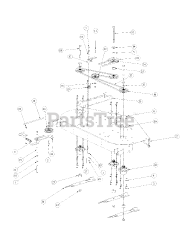 Cub Cadet M60-KW (53AB5D8X150) - Cub Cadet 60" Tank Zero-Turn Mower, 25hp Kawasaki (2003) Fabricated Deck Spindle Assembly