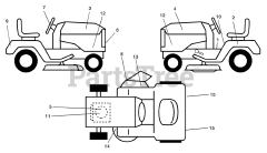 Husqvarna YTH 1542 (954567048-E) - Husqvarna 42" Yard Tractor (2001-12) Decals