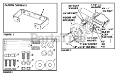 Husqvarna 531308153 - Husqvarna Weight Bracket Kit (2006-03) Weight Bracket Kit