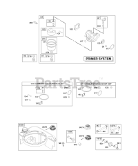 Briggs & Stratton 12W807-1775-E1 - Briggs & Stratton Vertical Engine Carburetor, Fuel Supply