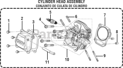 PowerStroke PS 903500 A - PowerStroke 3500 Watt Generator General Assembly - Cylinder Head Assembly