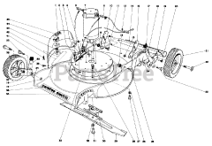 Toro 17046 - Toro Walk-Behind Mower, Electric (SN: 009000001 - 009999999) (1976)