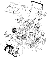 Craftsman 247.884321 (310-181-099) - Craftsman Snow Thrower (1990) (Sears)