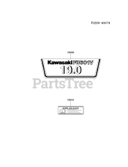 Kawasaki FH601V-BS11 - Kawasaki Engine LABEL