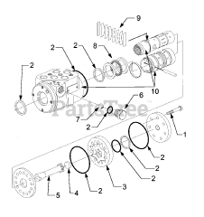 Cub Cadet GT 3204 (14A-671-710) - Cub Cadet Garden Tractor Hydraulic Steering Pump