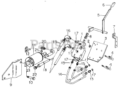 Cub Cadet 1712 (145-782-100) - Cub Cadet Garden Tractor Hydraulic Lift