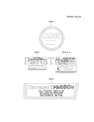 Kawasaki FB460V-LS14 - Kawasaki Engine LABEL