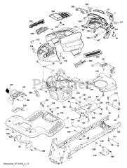 Husqvarna LGT 2554 (960450031-00) - Husqvarna 54" Lawn Tractor (2010-11) CHASSIS &amp; ENCLOSURES