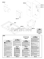 Briggs & Stratton 080016-00 - Briggs & Stratton 125kW Home Standby Generator Decals Group - Base