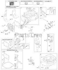 Briggs & Stratton 123K02-0447-E1 - Briggs & Stratton Vertical Engine Camshaft, Crankshaft, Cylinder, Engine Sump, Kit/Gasket, Lubrication, Piston Group, Valves