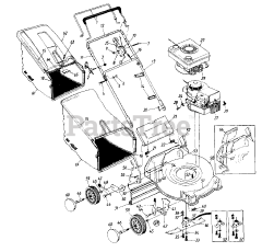 MTD 112-406R704 - MTD Walk-Behind Mower (1992) (Venture Stores)