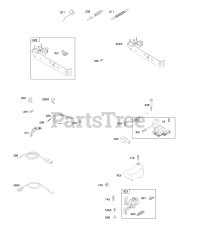 Briggs & Stratton 10H902-0641-E1 - Briggs & Stratton Vertical Engine Brake, Controls, Governor Spring, Ignition
