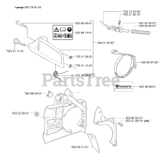 Husqvarna Repair Part 503799105 - Chain Brake | PartsTree