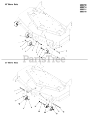 Ferris IS 2000Z (5901191) - Ferris IS2000Z Series 52" Zero-Turn Mower, 20hp Yanmar, Side-Discharge 48" &amp; 52" Mower Deck - Rollers