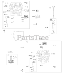 Briggs & Stratton 359775-0112-E2 - Briggs & Stratton Vertical Engine Engine Sumps, Camshaft, Dipstick Tube