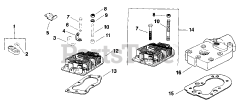 Kohler K181-14340 - Kohler K-Series Engine, Basic Version, 8hp, 6kW Cylinder Head TP-2045-B