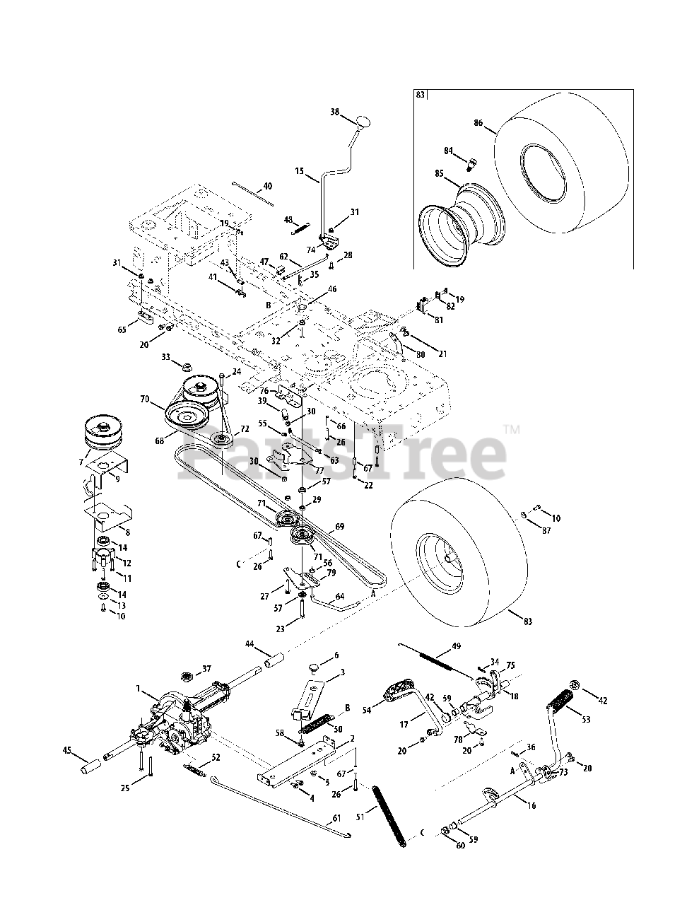 Craftsman 247.288851 (13AL78ST099) Craftsman Lawn Tractor (2011