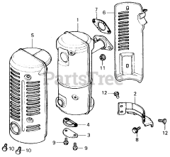 Honda EG1500 K4 A (G200) - Honda Generator, Made in Japan (SN: G200-1000107 - G200-9999999) MUFFLER