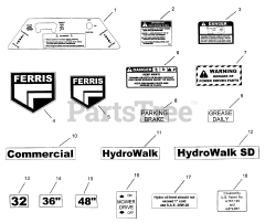 Ferris HydroWalk SD (HW48KAR) - Ferris HydroWalk SD Series 48" Walk-Behind Mower, Kawasaki, Rear-Discharge