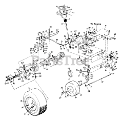 MTD 132-750-000 - MTD Lawn Tractor, Style 9 (1992)