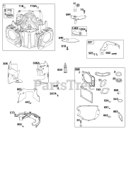 Briggs & Stratton 44C777-0001-B1 - Briggs & Stratton Vertical Engine Cylinder Group