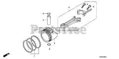 Honda HRR216 K6 VXAA (MZCG) - Honda 21" Walk-Behind Mower, Made in USA (SN: MZCG-8000001 - MZCG-8199999) PISTON + CONNECTING ROD