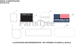 Kohler ECH749-3154 - Kohler Command PRO EFI Engine, Basic Version, 26.5hp, 19.8kW 12 Identification