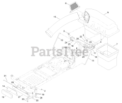 Exmark 116-4764 - Exmark Bagger for 42" Quest Mower (SN: 312000000 - 312999999) (2012)