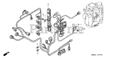 Honda BF130 A2 XA (BZBE) - Honda Marine Engine, Made in Japan (SN: BZBE-1300001 - BZBE-1400000) CONTROL CABLE