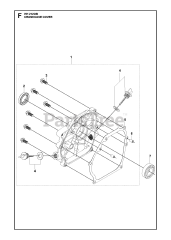 Husqvarna 970505501 - Husqvarna Engine (2021-01) CRANKCASE COVER