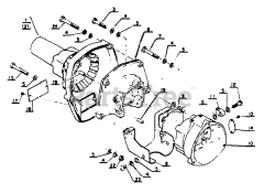 Echo SRM-201 F - Echo String Trimmer Crankcase, Fan Cover
