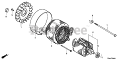 Honda EZ3500 A (EZEK) - Honda Generator, Made in Japan (SN: EZEK-1000001 - EZEK-1029999) STATOR