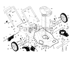 Jonsered LM 2153 CMDAW (961410059-01) - Jonsered Walk-Behind Mower (2007-03) FRAME