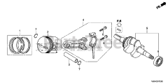 Honda FRC800 K1 A (FAHJ) - Honda 20" Tiller, Made in Japan (SN: FAHJ-1100001 - FAHJ-9999999) CRANKSHAFT
