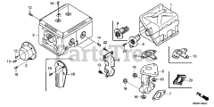 Honda GX270 UT2X SWC4 (GCBGT) - Honda Engine, Made in Thailand (SN: GCBGT-2258491 - GCBGT-9999999) MUFFLER (5)