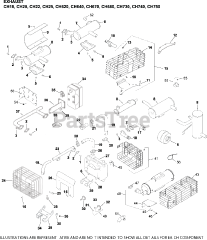 Kohler CH730-0173 - Kohler Command PRO Engine, Basic Version, 23.5hp, 17.5kW Exhaust Group 11-24-3 CH18-750