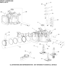 Kohler HD675-3003 - Kohler HD Series Engine, Basic Version, 6.75 ft-lbs, 149cc 02 CrankCase