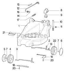 Toro 21070 - Toro 40cm Electric Recycler Walk-Behind Mower (SN: 220000001 - 220999999) (2002)