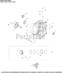 Kohler CH260-0011 - Kohler Command PRO Engine, Basic Version, 6hp, 4.5kW Crankcase Group CH260-0011