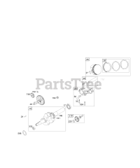 Briggs & Stratton 127432-0160-E2 - Briggs & Stratton Horizontal Engine Cams, Crankshaft, Head, Piston Group