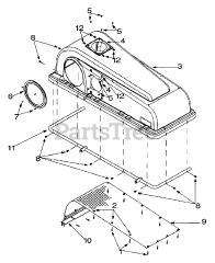 MTD OEM-190-083 - MTD Triple Bagger Assembly (2001)