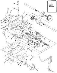 Toro 01-08K803 (C-85) - Toro Garden Tractor (1982) Mechanical Transmission-8 Speed