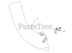 Cub Cadet 19A70056 (19A70056100) - Cub Cadet 50", 54" & 60" Triple Bagger (2019) Lower Chute