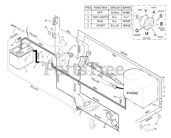 Scotts 42819x7B - Scotts 42" Lawn Tractor (1996) Electrical System