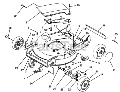 Toro 20433 - Toro Walk-Behind Mower (SN: 039000001 - 039999999) (1993) Housing Assembly